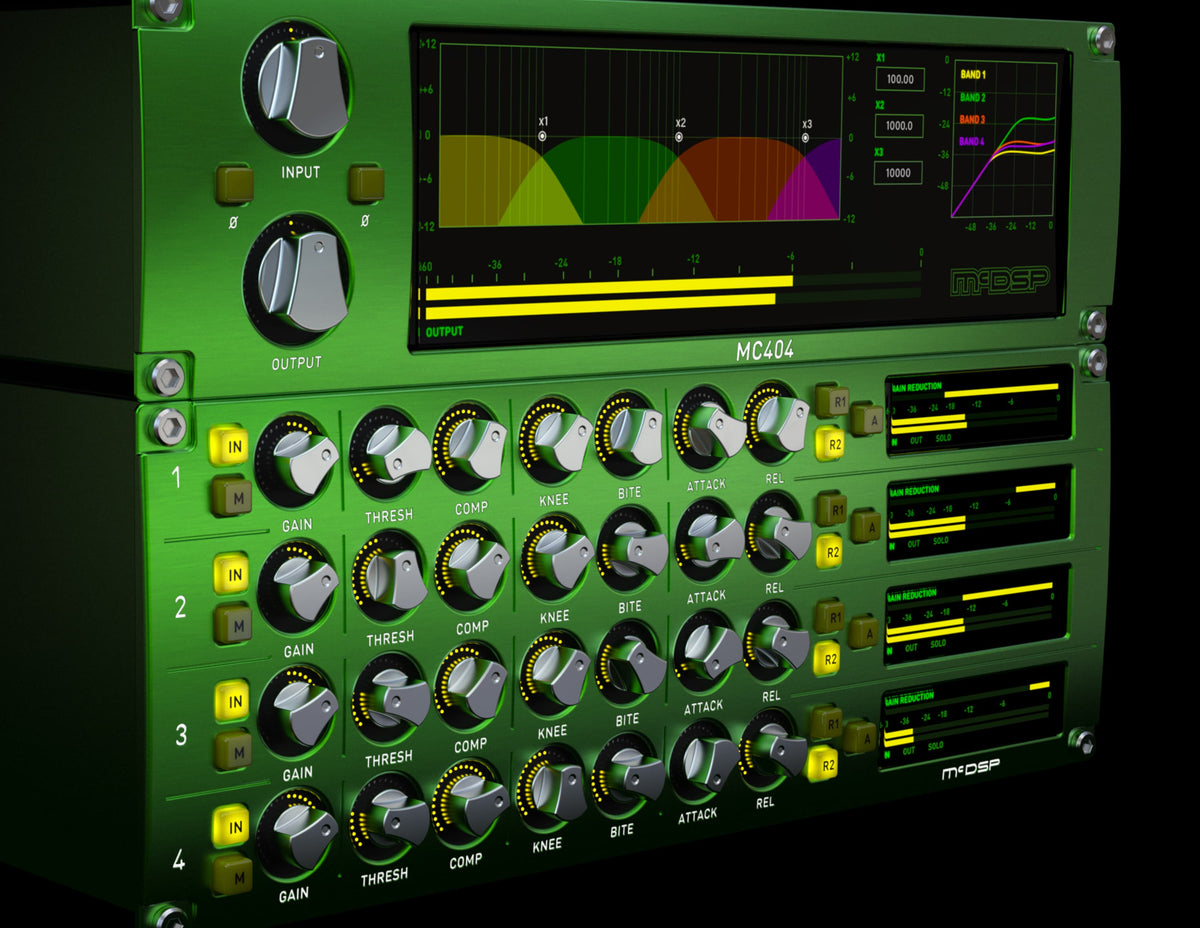 McDSP MC2000 Multi-Band Compressor close up at an angle