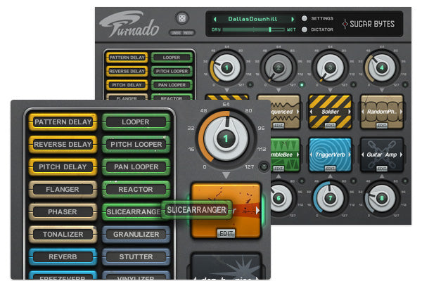 Sugar Bytes Turnado plugin interface, screen 5