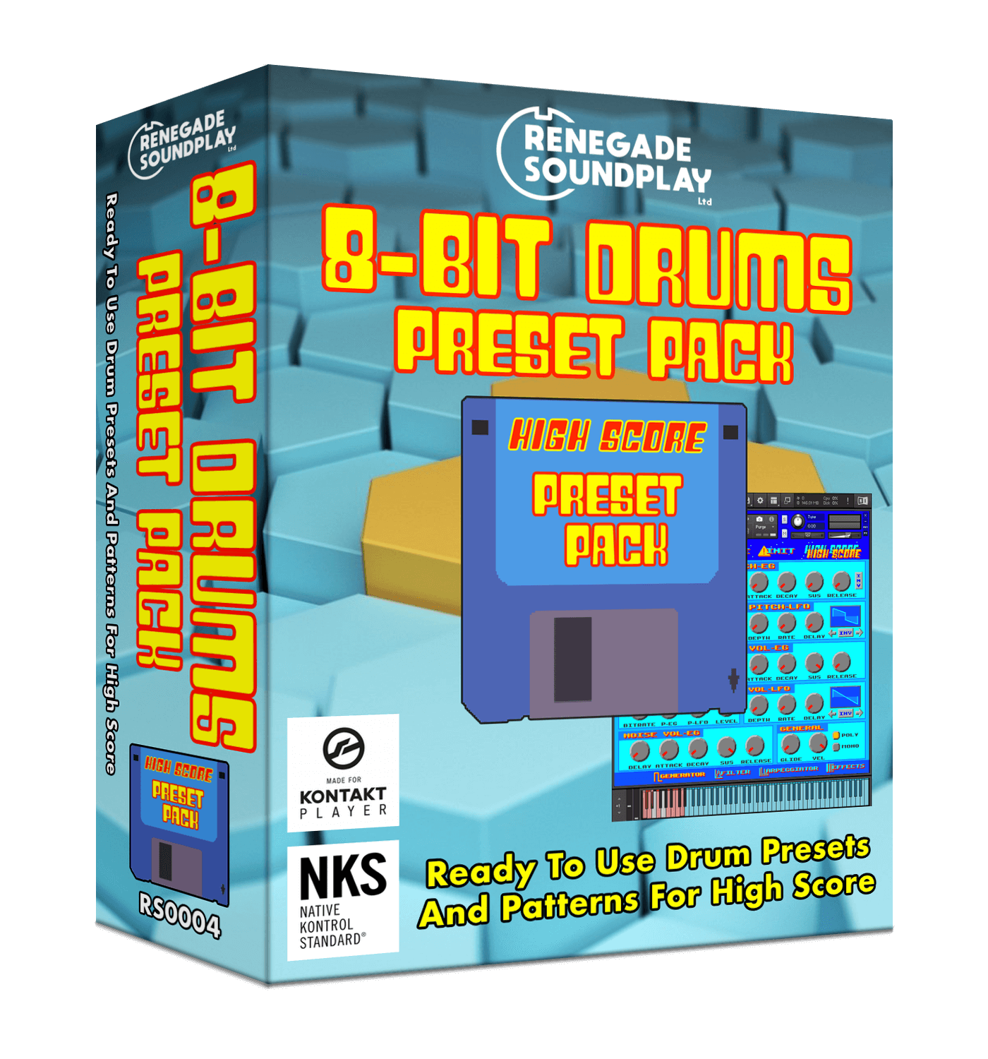 Pontuação alta - pacote predefinido de bateria de 8 bitsPontuação alta - pacote predefinido de bateria de 8 bits  