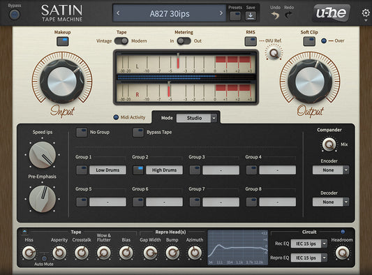 U-he Satin Tape Saturation Plugin
