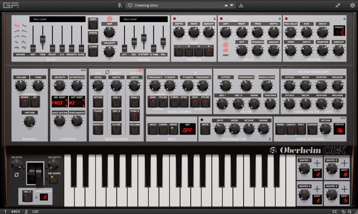 GForce Software - Oberheim OB-X