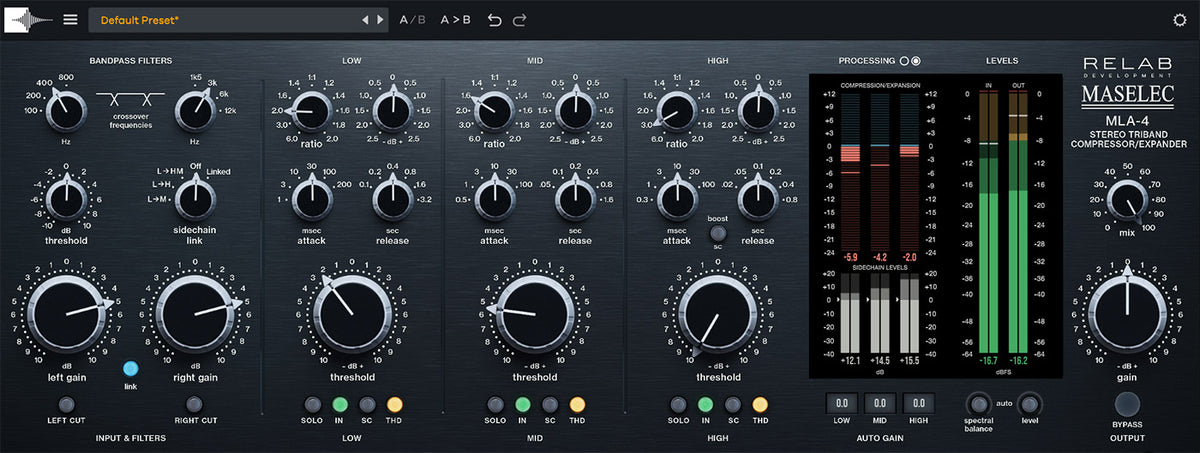 Relab Maselec MLA-4 plugin interface