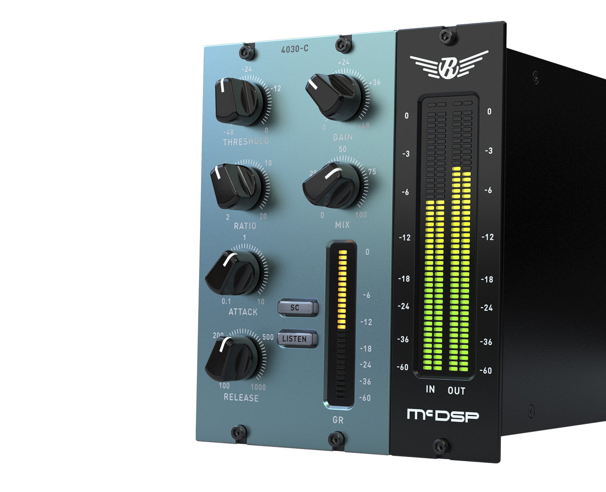 McDSP 4030 Retro Compressor shown as a 500-series style hardware unit