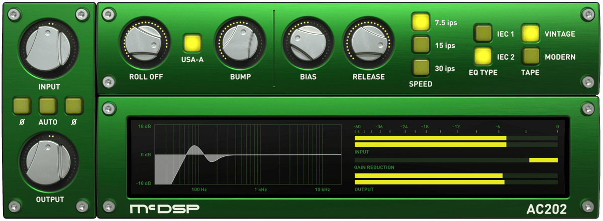 McDSP Analog Channel v7 AC202 tape machine interface
