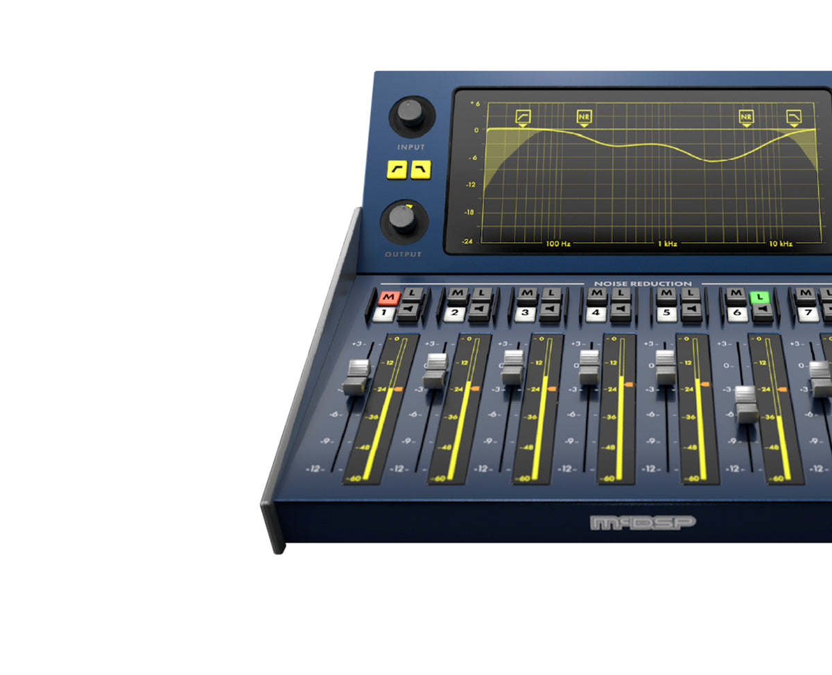 McDSP NR800 Noise Reduction Processor v7 interface with eight-band display