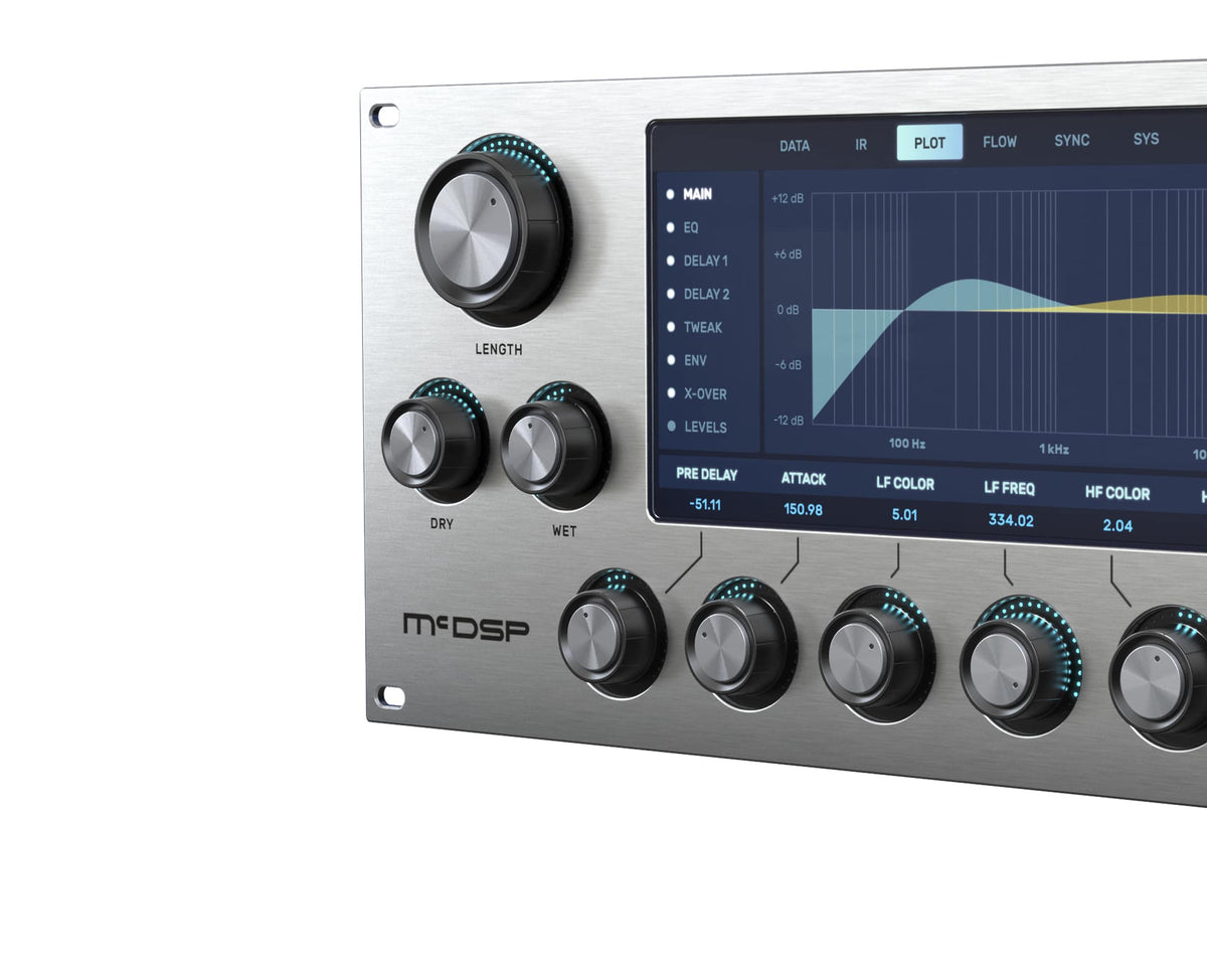 McDSP Revolver Convolution Reverb v7 interface with reverb display