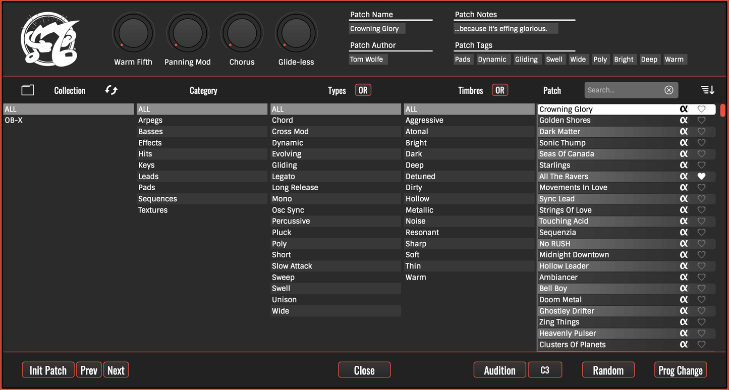 GForce Software - Oberheim OB-X