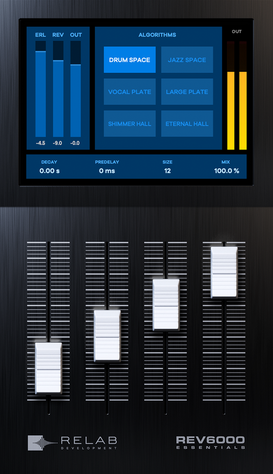 Relab REV6000 Essentials plugin interface