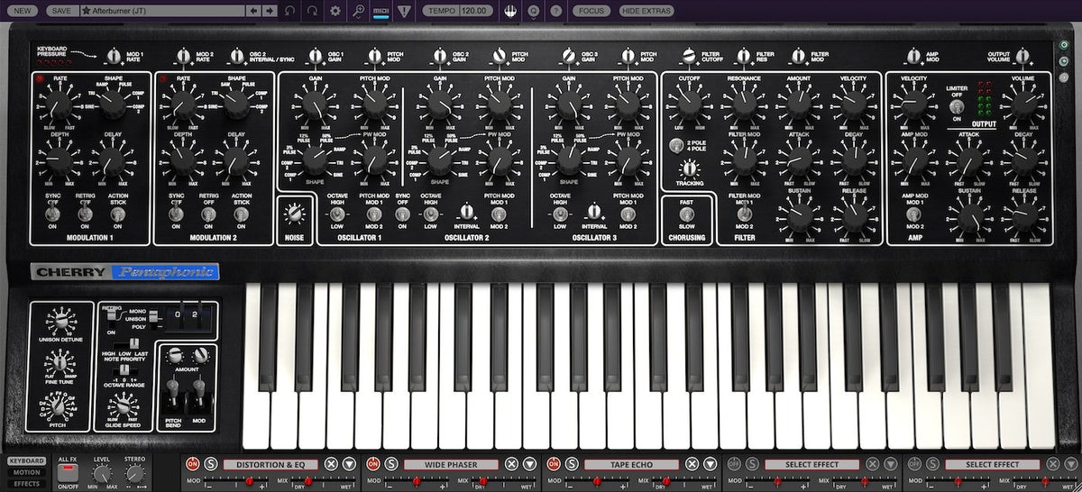 Cherry Audio Pentaphonic synth plugin second view