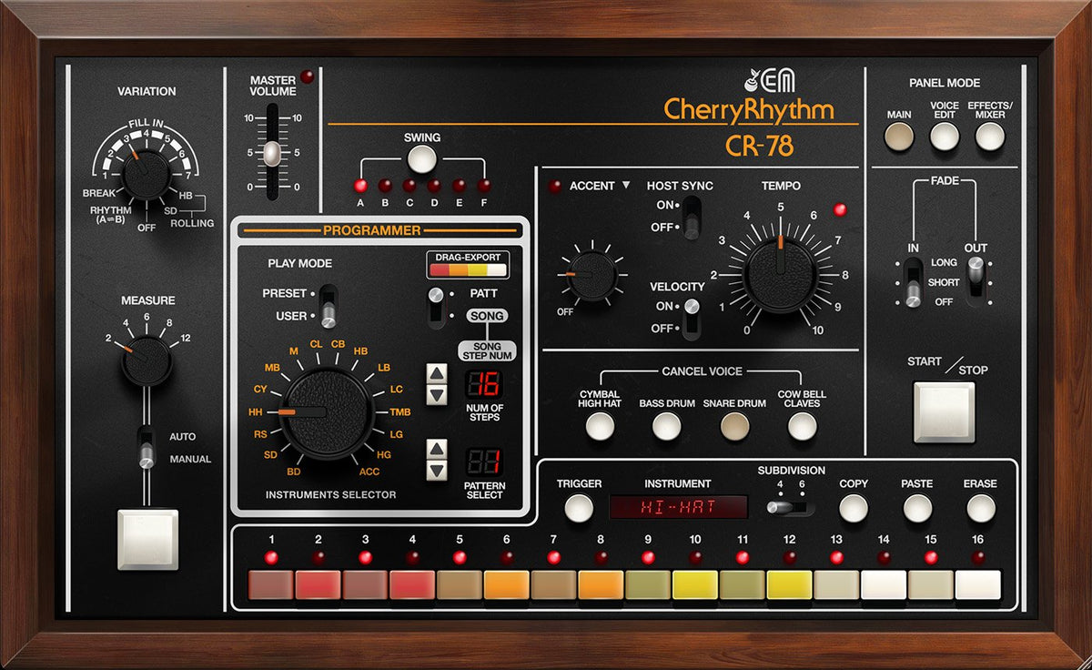 Cherry Audio CR-78 voice edit panel