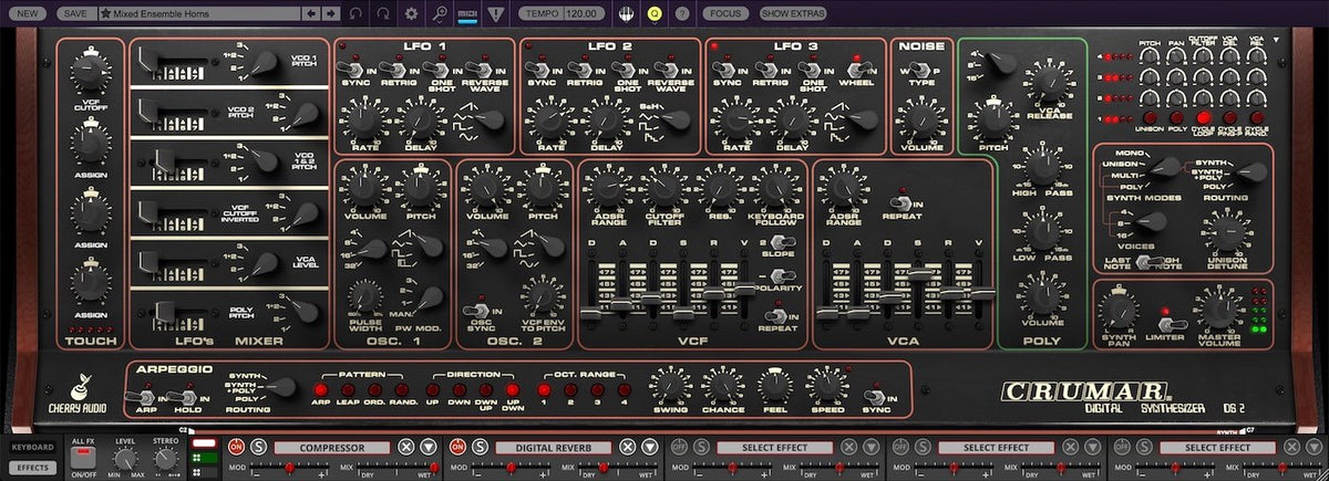 Cherry Audio Crumar DS-2 synth plugin third view