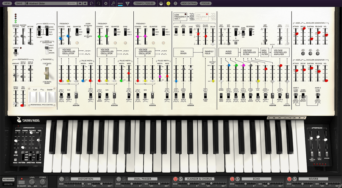 Cherry Audio ODC 2800 synth plugin interface