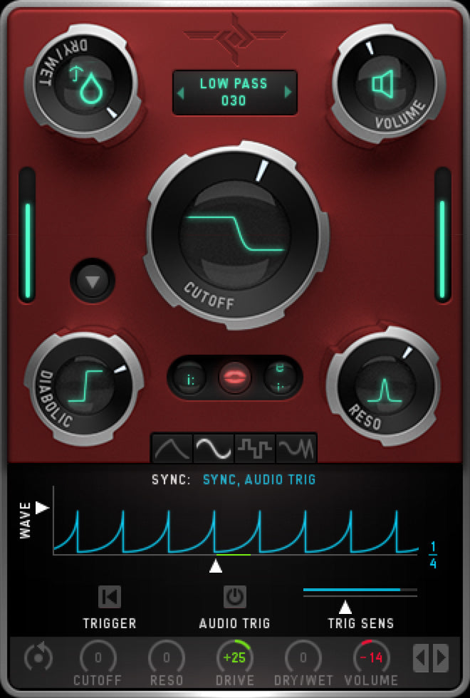 Sugar Bytes WOW2 plugin interface