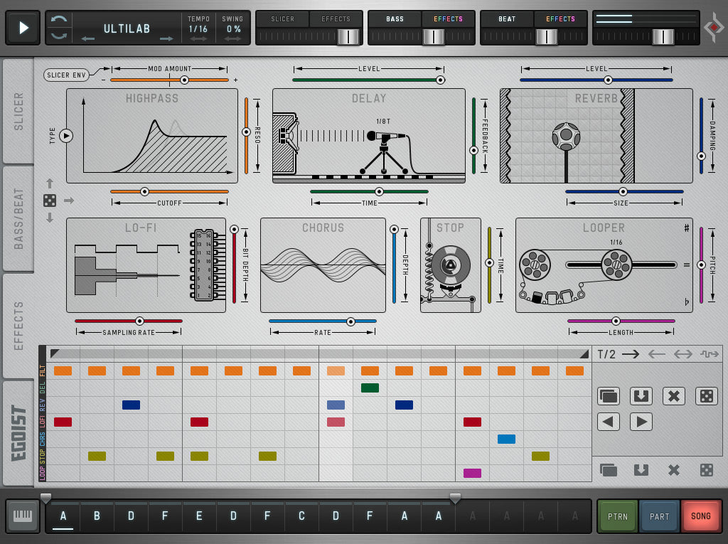Sugar Bytes Egoist plugin interface, screen 3