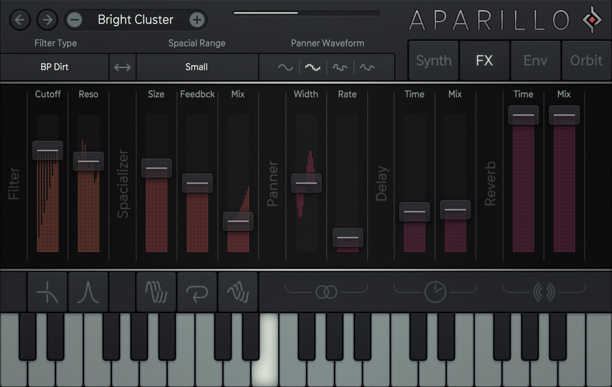 Sugar Bytes Aparillo plugin interface, screen 3