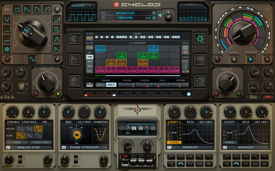 Sugar Bytes Cyclop plugin interface, screen 3