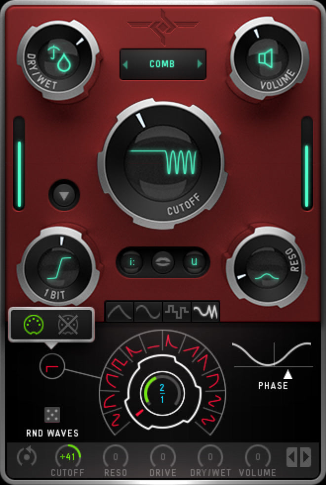 Sugar Bytes WOW2 plugin interface, screen 4