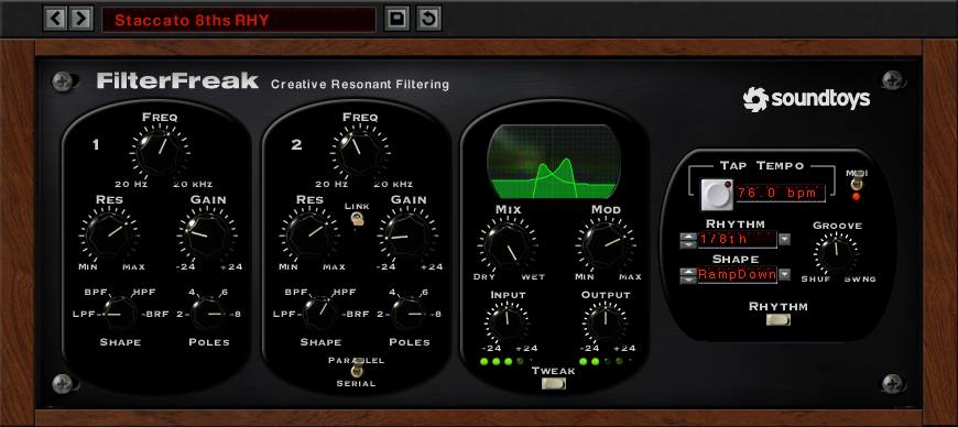 Soundtoys filterfreak vst filtering plugin