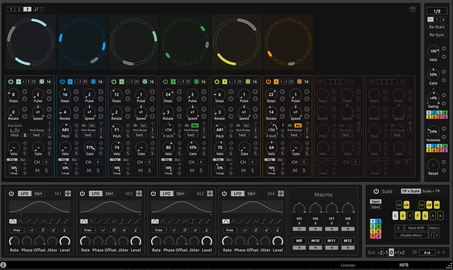 An Advanced 8-track-midi sequencer