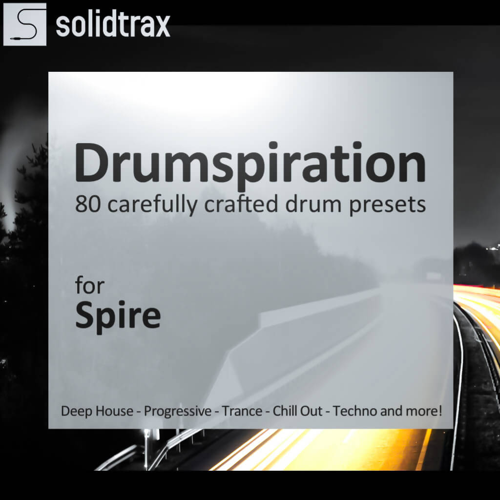 spire drum presets trance techno and chill out transform Spire into a fully fledged drum machine! Featuring deep and smooth kicks, claps with character, snappy snares and more this sound bank is made for Reveal Sound Spire and ReSpire and contains 80 carefully crafted drum presets