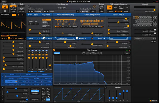Surge-XT Free Synth Plugin For Mac, Windows and Linux