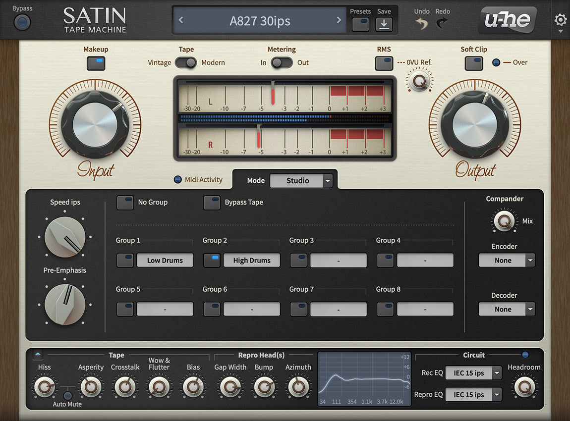 U-he Satin Tape Saturation Plugin