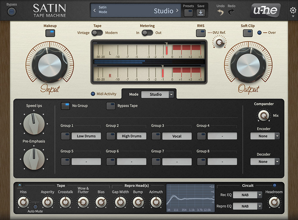 U-he Satin Tape Saturation Plugin